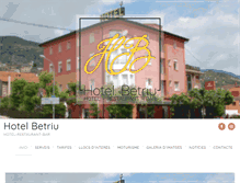 Tablet Screenshot of hotelbetriu.com